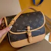 Designer bolsa de ombro sacos de couro genuíno casual dupla letra tote de alta qualidade bolsa moda louiseities famosos vittonities crossbody carteira de luxo o8829c