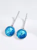 Stud Küpe Bayanlar Piercing Women Ear Fashion Mücevherleri için Avusturya'dan 12mm Kristaller ile Yapıldı Mücevher Modaya Düzenli Asma Küpeler Bijoux Hediye