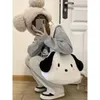 MBTI Pochacco Leuke Schoudertas Voor Vrouwen Cartoon Pluche Mode Pluizige Tote Casual Grote Capaciteit Kawaii Lolita Jk Rugzak