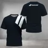 Mäns T-shirts Herrkontrast Tenniskläder andningsbara sommargolfkläder med fitness Kort ärm Mens Sports tröja för badminton 240319