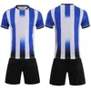 Dzieci Mężczyzn Soccer Jersey Sets Surowe Zestaw piłkarski Train Training Stripe Koszulka Koszulka 240306