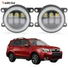 EEMRKE LED DRL Mgła Mgła Zespół światła 30W/ 40W z przezroczystym obiektywem dla Subaru Forester XT 2013 2014 2015 2016 2017 2017 LED Angel Eyes Car Daytime Light 12V Lampa mgła mgła