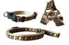 Halsar med lyxig hund Leases Set Designer Dog Leash Seat Belts Pet Collar and Pets Chain For Small Medium Lare Dogs Cat Chihuahua P4517497