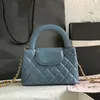 9A bolso de diseñador Bolso de hombro bolso de mano bolso bandolera mini bolso cc con cadena espejo calidad baguette mujer bolso de cuero real Cross Body vintage 23K CC señora mujer