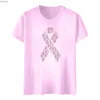 Kvinnors t-shirt bröstcancer förebyggande tryck kvinnor t-shirt bröst anti cancer rund hals grafik t skjortor korta ärm tees camisetas de mujerc24319