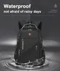 2024 Waterproof 17 Inch Laptop Backpack Men USB Charging Travel Backpack Women Oxford Rucksack Male Vintage School Bag Mochila 240313