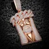 2023 Fashionable Hot Custom Hip Hop Lab Diamond Sier Iced Out Jewelry Jesus Pass Tester Pendant