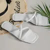 Sandals Women Summer 2024 Beach Fashion Sexy Flat Casual Cross-Tie Open Toe Fairy Style Narrow Band Shoes Black Rome