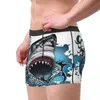 Caleçons hommes requin attaque sous-vêtements drôle Boxer Shorts culottes mâle respirant caleçons S-XXL 24319
