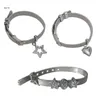 Bracelets à maillons X7YA Bracelet de ceinture pour femmes Egirl Punk Cool pentagramme sur la main bijoux