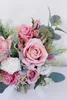 Fleurs De mariage SESTHFAR Bouquet rose pour mariée main tenant fleur vrai Look fausse demoiselle d'honneur 2024 Ramos De Novia