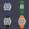 Montre de Luxe Wristwatch 고품질 여성 블루 레드 그린 스트랩 시계 시계 핀 버클 버클 클라스 시계 기계식 시계 자동 이동 SB060 C4
