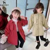 Manteau 2024 filles vestes Trench longs manteaux printemps automne vêtements bébé enfants coupe-vent enfants vêtements décontractés vêtement d'extérieur