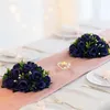 Decoratieve bloemen 10st donkerblauw wegbloem hoofdtafel simulatie zijden bal bruiloft auto trap decoratie