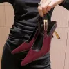 Pointed Womens High Heel Sandals Spring and Autumn Imperial Sister Style Sexy Thin Heel Banquet Shallow Mouth Shoes