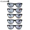 Sonnenbrille CLASAGA Damen Herren Rechteckiges Design Federscharnier HD Graue Gläser Tragbare Lesebrille UV400