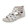 Stijlvolle Zomer Sandaal Luipaard Patroon Helling Hak Schoenen Dames Sandalen Romeinse Flip Flop Sandles Hakken 240228