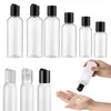 Storage Bottles 50Pcs Refillable 30ml-100ml Clear Plastic PET Empty With Disc Top Caps Squeezable Containers For Lotions Creams Shampoo