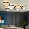 Chandeliers Modern LED Chandelier Remote Control Dimming For Living Room Dining Bedroom Kitchen Home Black Ceiling Lamp Light Fixture