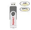 Chiavette USB da 1 GB rotanti 50X Chiavetta di memoria Flash in metallo ad alta velocità per PC Laptop Tablet Thumb Pen Drive Storage 10 colori 6138885