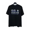 T-shirt Plus da uomo Polo Girocollo ricamato e stampato abbigliamento estivo in stile polare con magliette da strada in puro cotone 332t3
