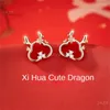 Boucles d'oreilles année du Dragon, bijoux à la mode et magnifiques