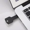 Metal Key Shape USB Flash Drive 64GB Black Pen Drives Silver Stick Real Capacity Storage Devices High Speed U Disk