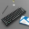 Cx23 Mini clavier mécanique filaire et sans fil réel rvb rétro-éclairé personnalisé 61 touches 60% claviers mécaniques de jeu