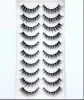 Eyelashes 500/1000 Pairs Full 10 Pairs 3D Mink Hair False Eyelashes Soft Natural Thick Long Eye Lashes Wispy Makeup Beauty Extension Tools