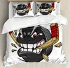 Bedding Sets Hockey Set For Bedroom Bed Home Player Makes A Strong S On Goal Rival Il Duvet Cover Quilt Pillowcase