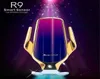 R9 Wireless Charger Glow Automatic 10W Car Chargers For iPhone 12 11 Xiaomi 10 Samsung Android Flash Light Car Fast Charging Holde7607171