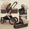 유모차# 2024 New Baby Stroller 3 in 1 High Landscape Stroller Retling Baby Carriage 접이식 유모차 베이비 베이시 츠 의자 신생 L240311