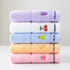 Serviette de bain en coton doux pour bébé, visage de fruits de dessin animé pour adultes et enfants, gant de toilette absorbant, douche pour enfants