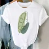 Kvinnors t-shirt trend t-shirts kort ärm växt sommar strand tryck kvinnor tecknad casual mode grafik vanlig tshirt topp lady rese teec24319