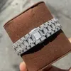 Montre de luxe rappeur Hip Hop bijoux hommes cadran bâton Vvs diamant Moissanite buste vers le bas montres