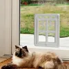 Porte-moustiquaire magnétique pour animaux de compagnie, porte-chat, fournitures pour fenêtres, coffre-fort verrouillable, intérieur pour chien, chaton, chiot