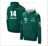 Heren Hoodies Sweatshirts 2024 nieuwe F1 racewagen Aston Martin n 14 Fernando Alonso fan trui hoodie outdoor extreme sports jas