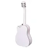 Kit de guitarra acústica de 41 polegadas para adultos com capo tuner picaretas protetor de dedo azul/preto/branco/pôr do sol/violão de madeira de 6 cordas
