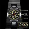 Wristwatches Mens Watches Stainless Steel Leather Quartz Wrist Watch Man Business Watch Calendar Date Luminous Male Casual Bracelet Clock 24319