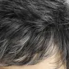 Synthetische Perücken, Spitzenperücken, Perücken für Männer, synthetisches kurzes glattes Haar mit Pony, natürliches Schwarz, gemischte graue Perücken, Cosplay, täglicher Gebrauch, hitzebeständige Faserperücken 240329