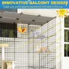 Eiiel DIY Enclos Cage Extérieure Maison pour Chat 6 Plateformes de Saut pour Jouer Catio avec Grande Entrée Facile à Nettoyer