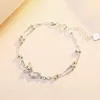 Bangle Cute Stylish Bracelet Silver Color For Girl Woman Fashion Accessories Jewelry Gift
