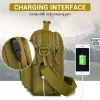 Bags Tactical Messenger Bag Military Sling Shoulder Bag Crossbody Bag Men's Outdoor Travel Messenger Bag with USB Charger Hiking Bag