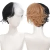 かつらailiade synthetic short straight wigs for men lemach black blonde cosplay party halloween wig耐火毎日の偽の髪