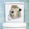 Tuvalet Çıkartmaları Karikatür Tuvalet Sticker Tuvalet Banyo Su geçirmez kağıt Kendinden Yapışkan Kedi İfade Çıkartma Pegatinas de Gatos Para Tapas Tuvalet 240319