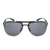 Lunettes de soleil 2023 Fashion Mens Retro Metal Pilot Lunettes de soleil Classic Brand Lunettes de soleil LEANS REVOIR MENSEM