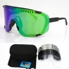 New polarized riding glasses four piece devours outdoor sports running mountaineering bicycle windproof sand