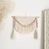 Chic Macrame Wall Hanging Bohemian Style Cotton Hand Weaving Tapestry For Living Room Bedroom Wall Decoration House Home Decor 240304