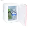 Refrigeradores Congeladores Mini refrigerador portátil de 6 latas Enfriador de espacio pequeño Rosa K4106MTPK L240319