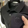 T-shirt à manches courtes pour hommes, haut d'été décontracté, demi-polo, de styliste